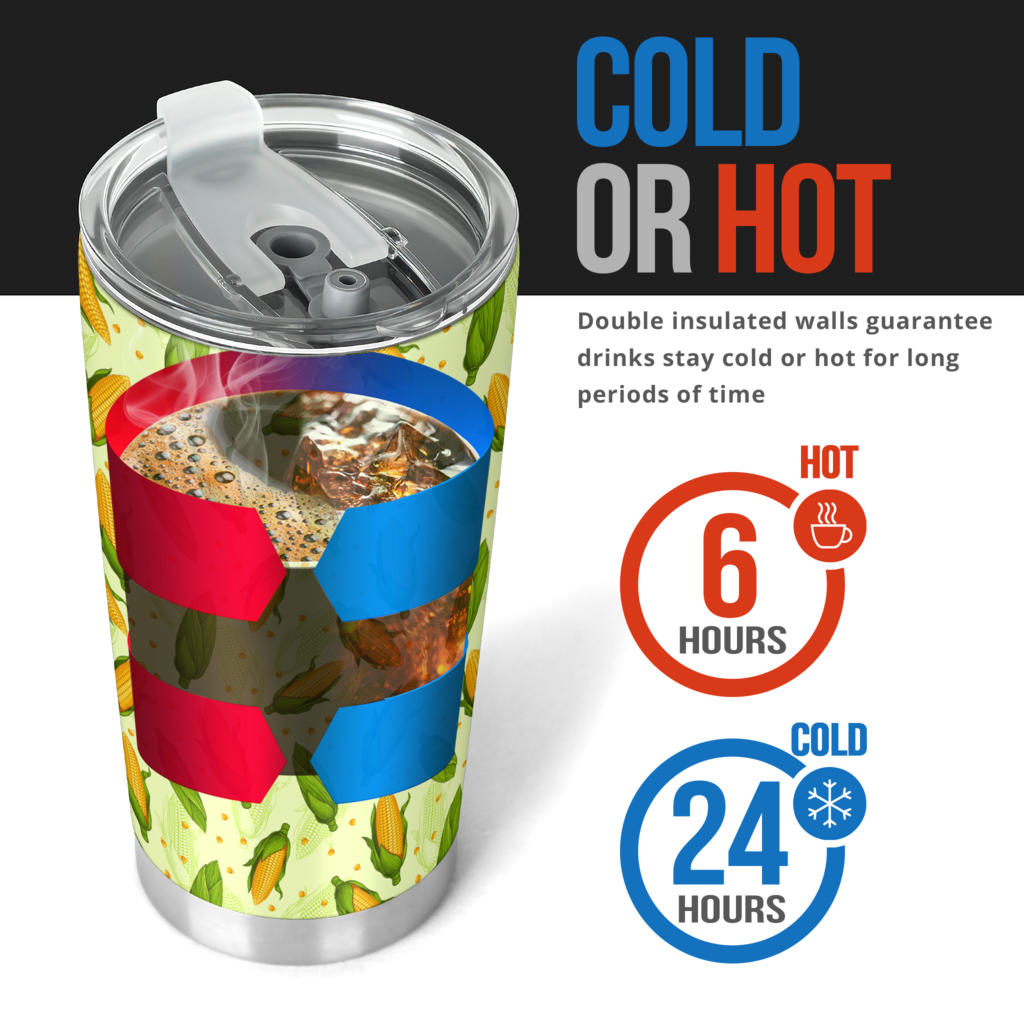 Agricultural Fresh Corn cob Print Pattern Tumbler