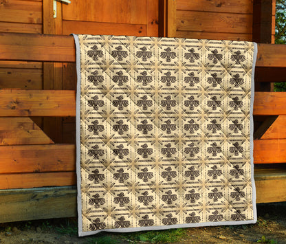 Native American Themed Design Print Quilt Bedspread