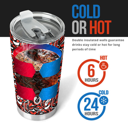 Native North American Themed Print Tumbler