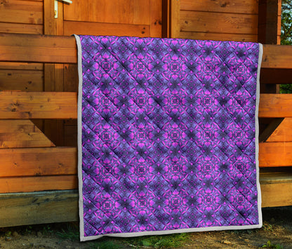kaleidoscope Pattern Print Design Quilt Bedspread
