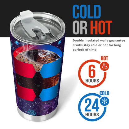Zodiac Galaxy Design Print Tumbler