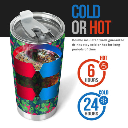 Zombie Themed Design Pattern Print Tumbler