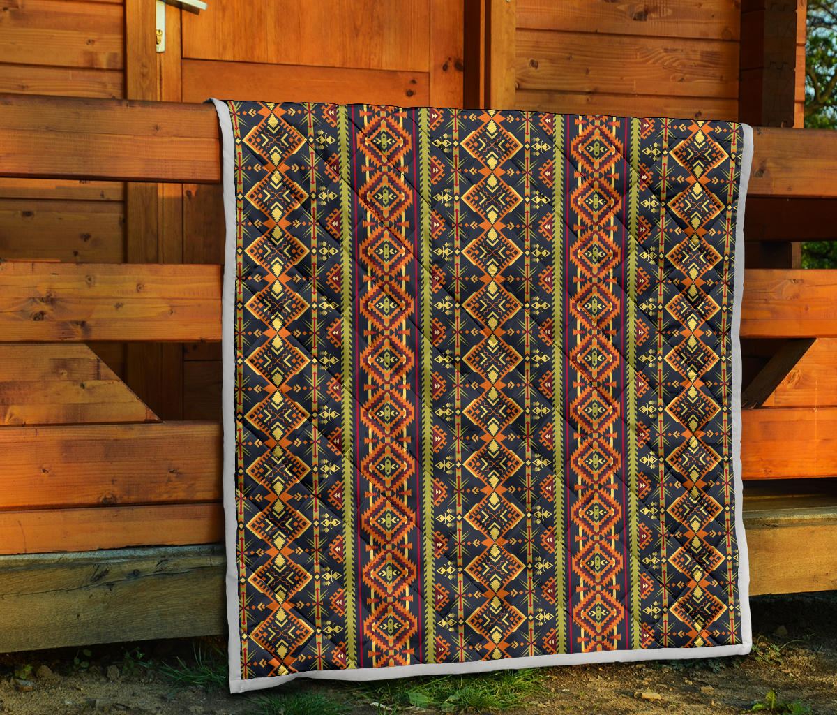 Kente Classic Design African Print Quilt Bedspread