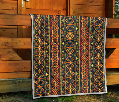 Kente Classic Design African Print Quilt Bedspread