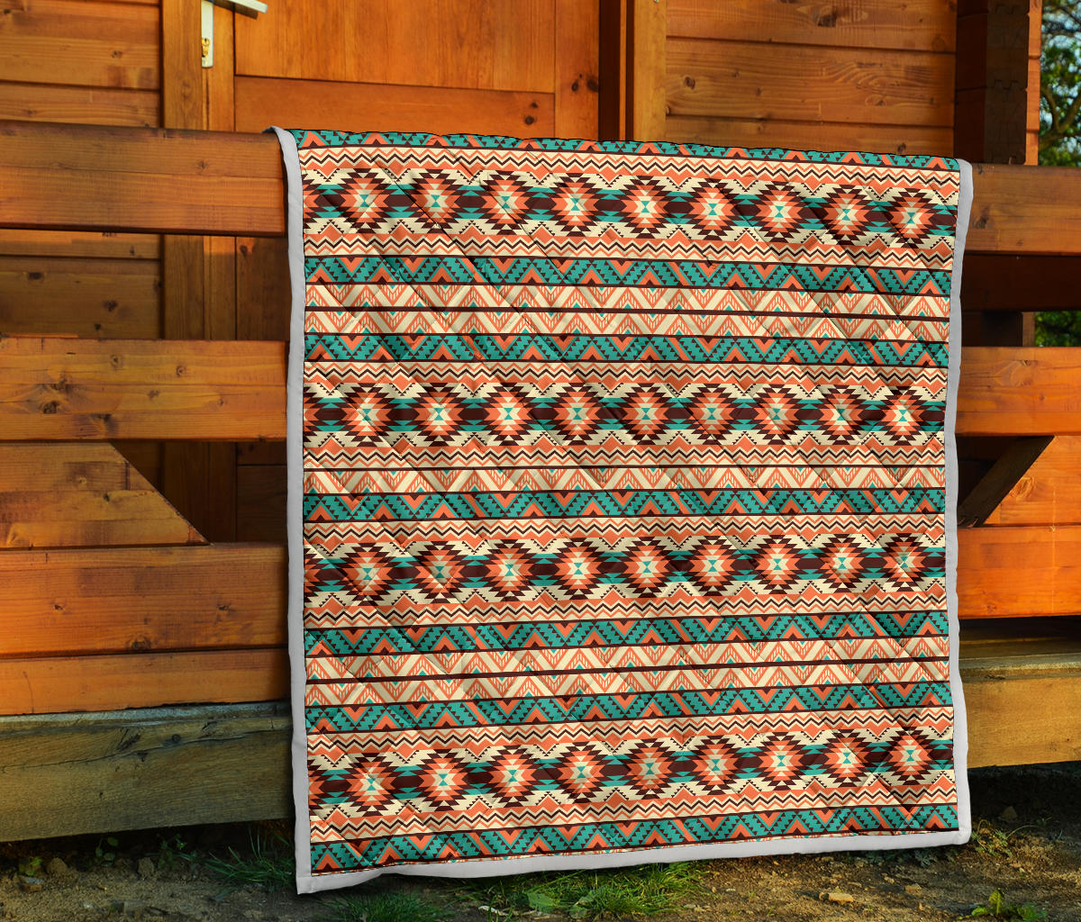 Navajo Western Style Print Pattern Quilt Bedspread