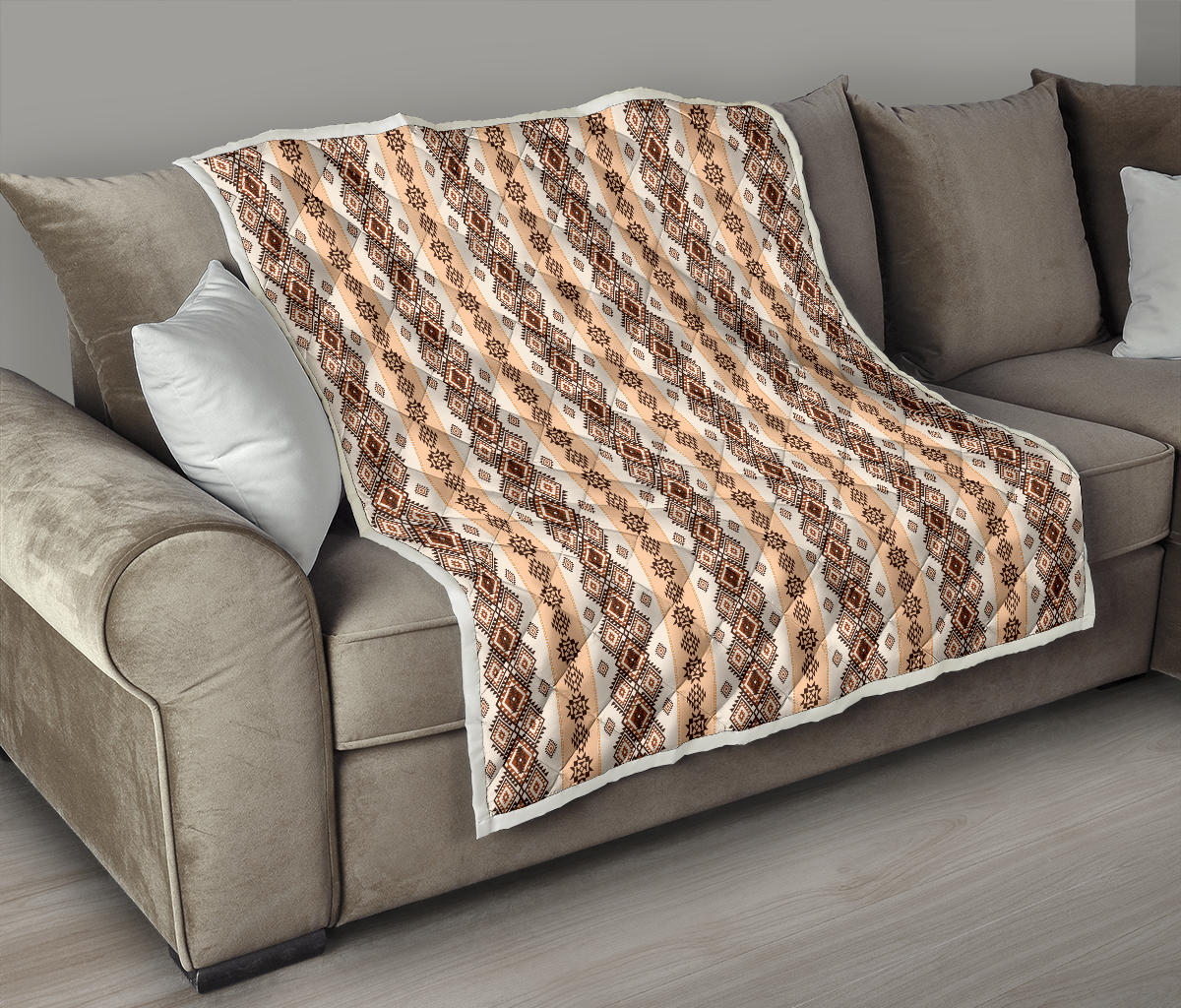 Native Classic Pattern Print Quilt Bedspread