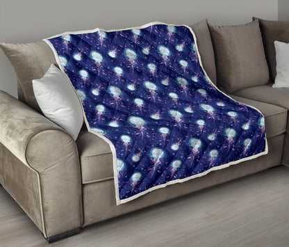 Jellyfish Cute Design Quilt Bedspread