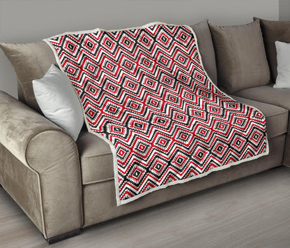 Native American Themed Tribal Print Quilt Bedspread
