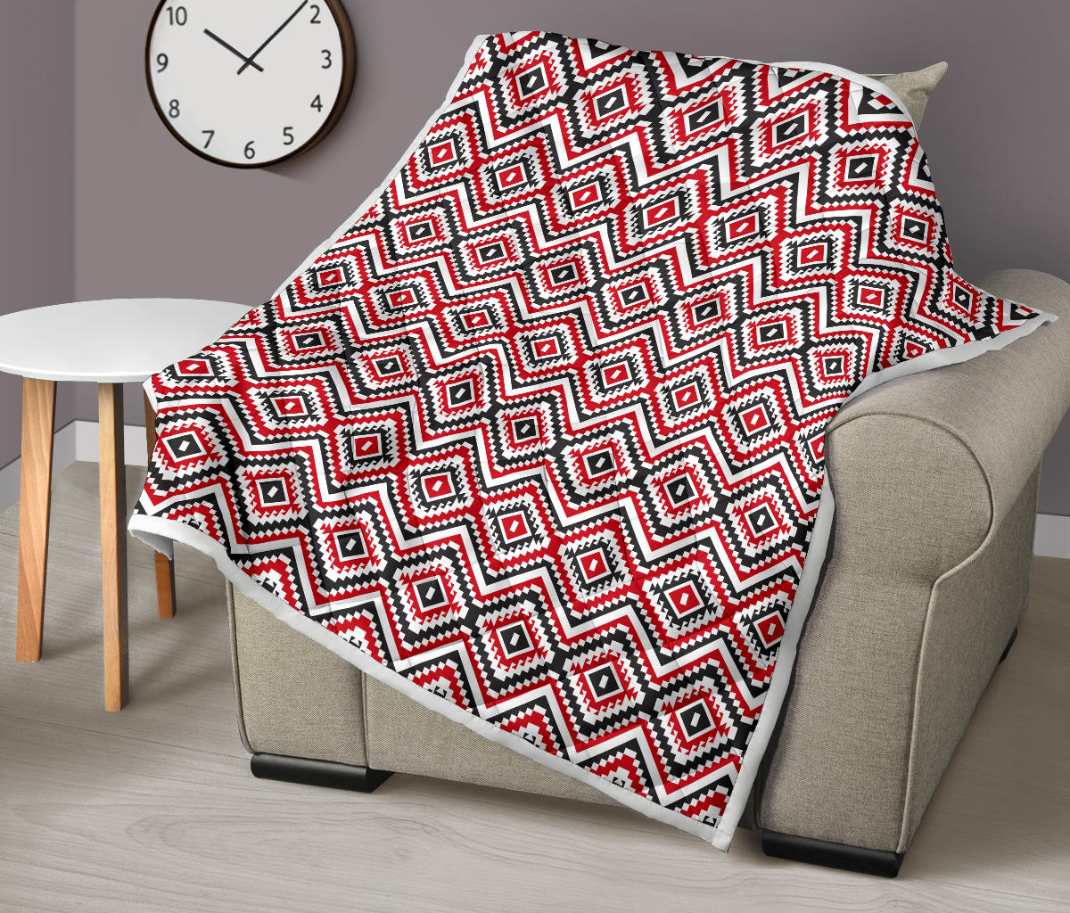 Native American Themed Tribal Print Quilt Bedspread
