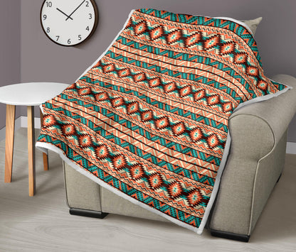 Navajo Western Style Print Pattern Quilt Bedspread