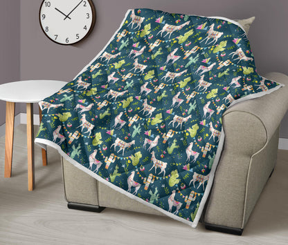 Llama with Cactus Design Print Quilt Bedspread