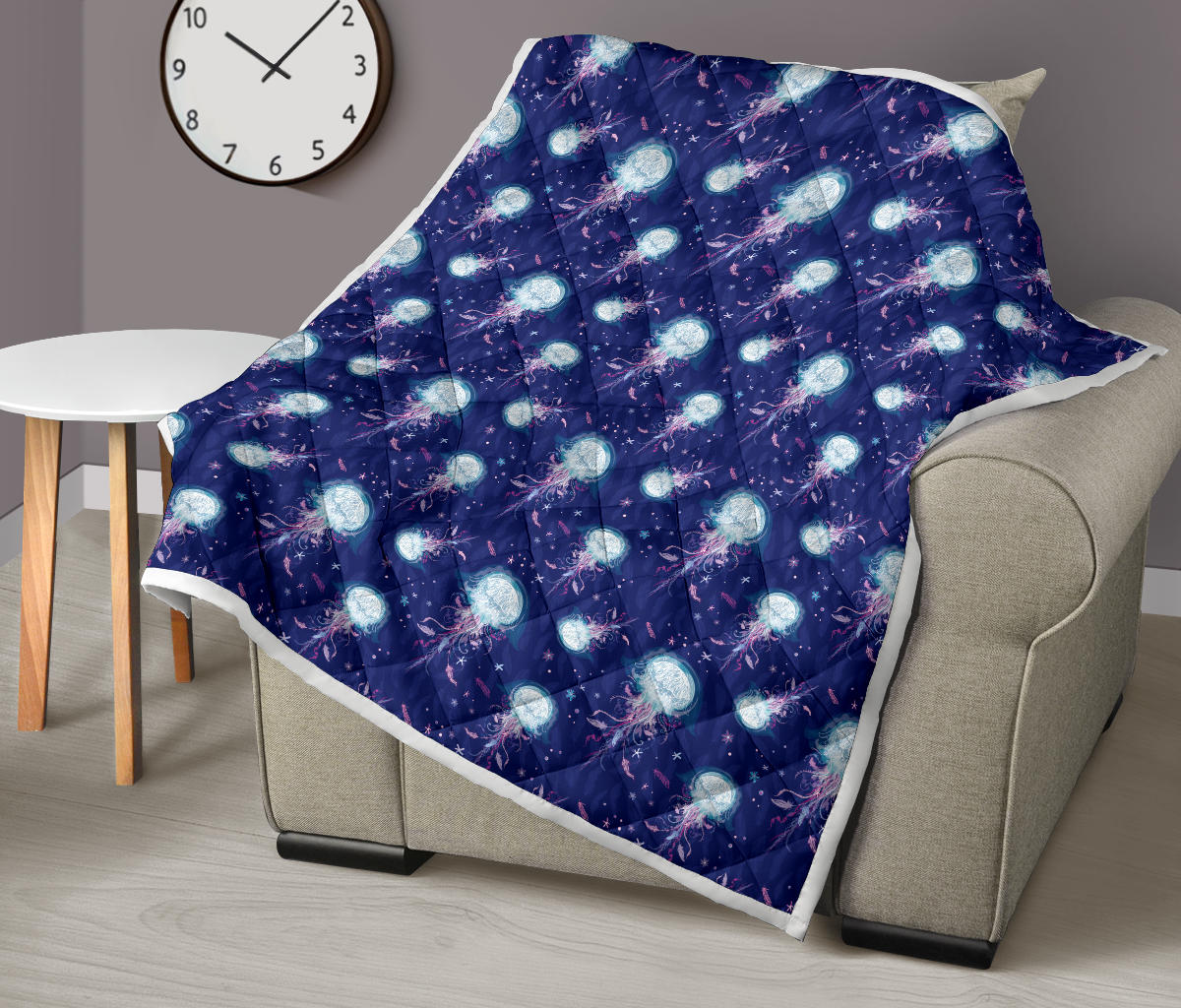Jellyfish Cute Design Quilt Bedspread