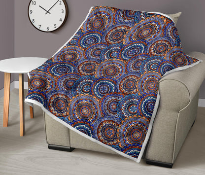 Mandala Boho Chic Design Print Quilt Bedspread