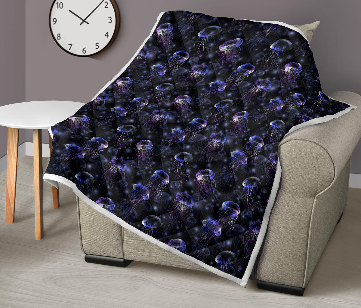 Jellyfish Themed Quilt Bedspread