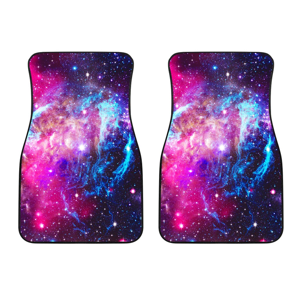 Galaxy Night Purple Space Print Car Floor Mats