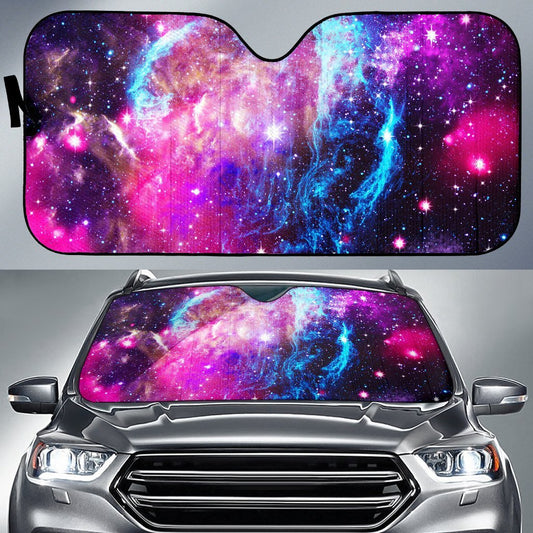 Galaxy Night Purple Space Print Car Sun Shade For Windshield