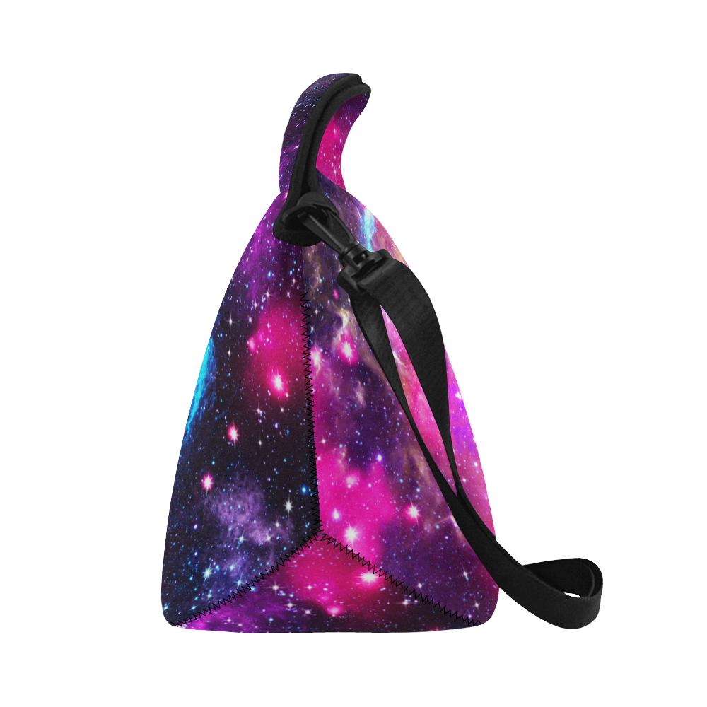 Galaxy Night Purple Space Print Neoprene Lunch Bag (Model 1669)(Large)-JTAMIGO.COM