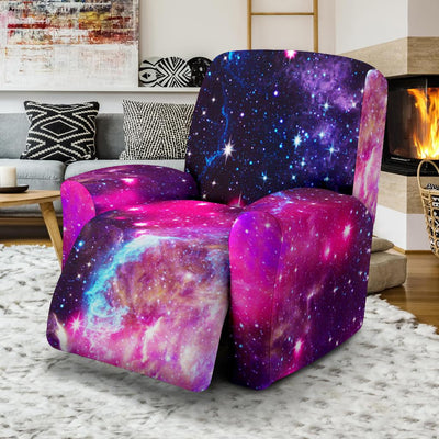 Galaxy Night Purple Space Print Recliner Slipcover-JTAMIGO.COM