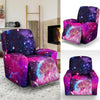 Galaxy Night Purple Space Print Recliner Slipcover-JTAMIGO.COM