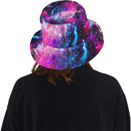 Galaxy Night Purple Space Print Unisex Bucket Hat