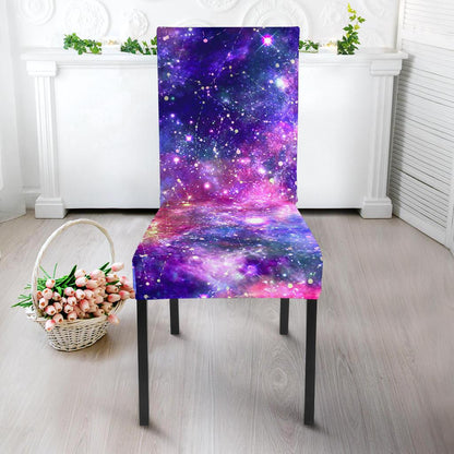 Galaxy Night Stardust Space Print Dinning Chair Slipper-JTAMIGO.COM