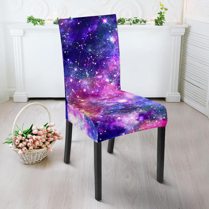 Galaxy Night Stardust Space Print Dinning Chair Slipper-JTAMIGO.COM