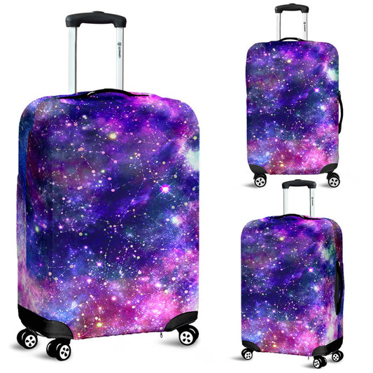 Galaxy Night Stardust Space Print Luggage Cover Protector