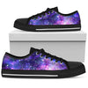 Galaxy Night Stardust Space Print Women Low Top Shoes