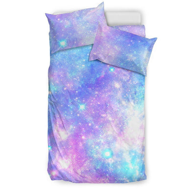 Galaxy Stardust Pastel Color Print Duvet Cover Bedding Set