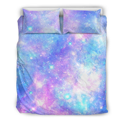 Galaxy Stardust Pastel Color Print Duvet Cover Bedding Set