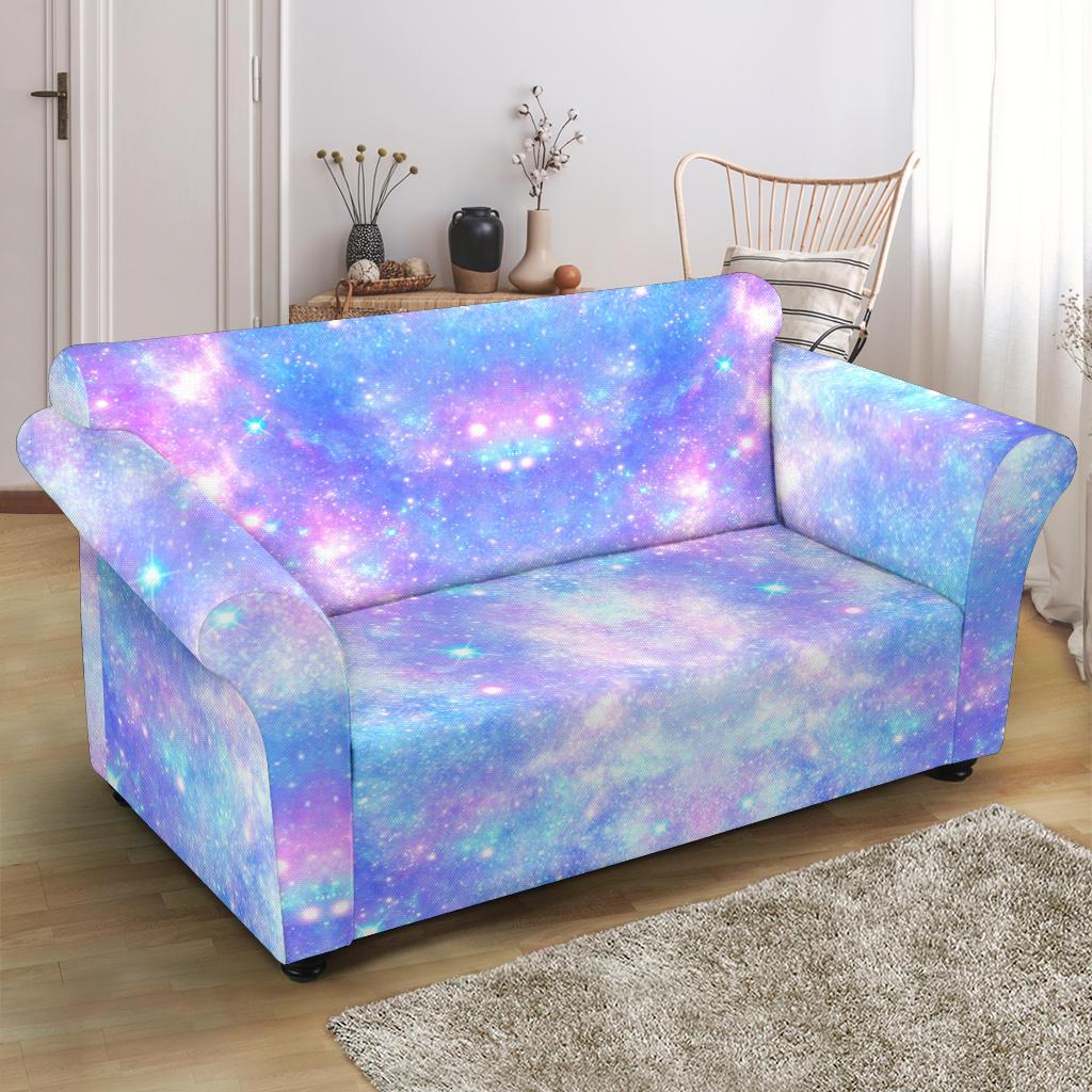 Galaxy Stardust Pastel Color Print Loveseat Slipcover-JTAMIGO.COM