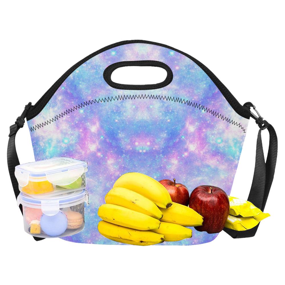 Galaxy Stardust Pastel Color Print Neoprene Lunch Bag (Model 1669)(Large)-JTAMIGO.COM