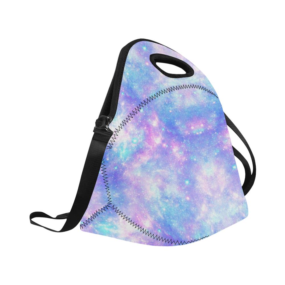 Galaxy Stardust Pastel Color Print Neoprene Lunch Bag (Model 1669)(Large)-JTAMIGO.COM