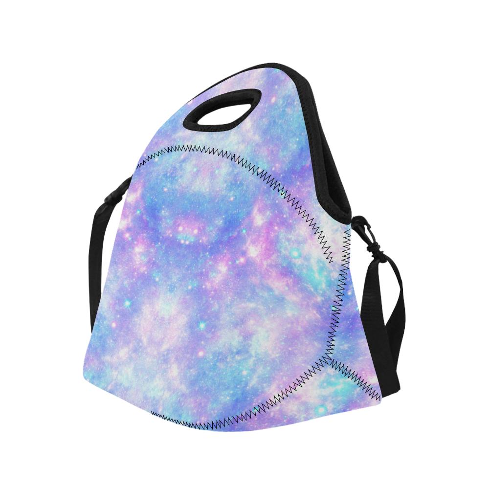 Galaxy Stardust Pastel Color Print Neoprene Lunch Bag (Model 1669)(Large)-JTAMIGO.COM
