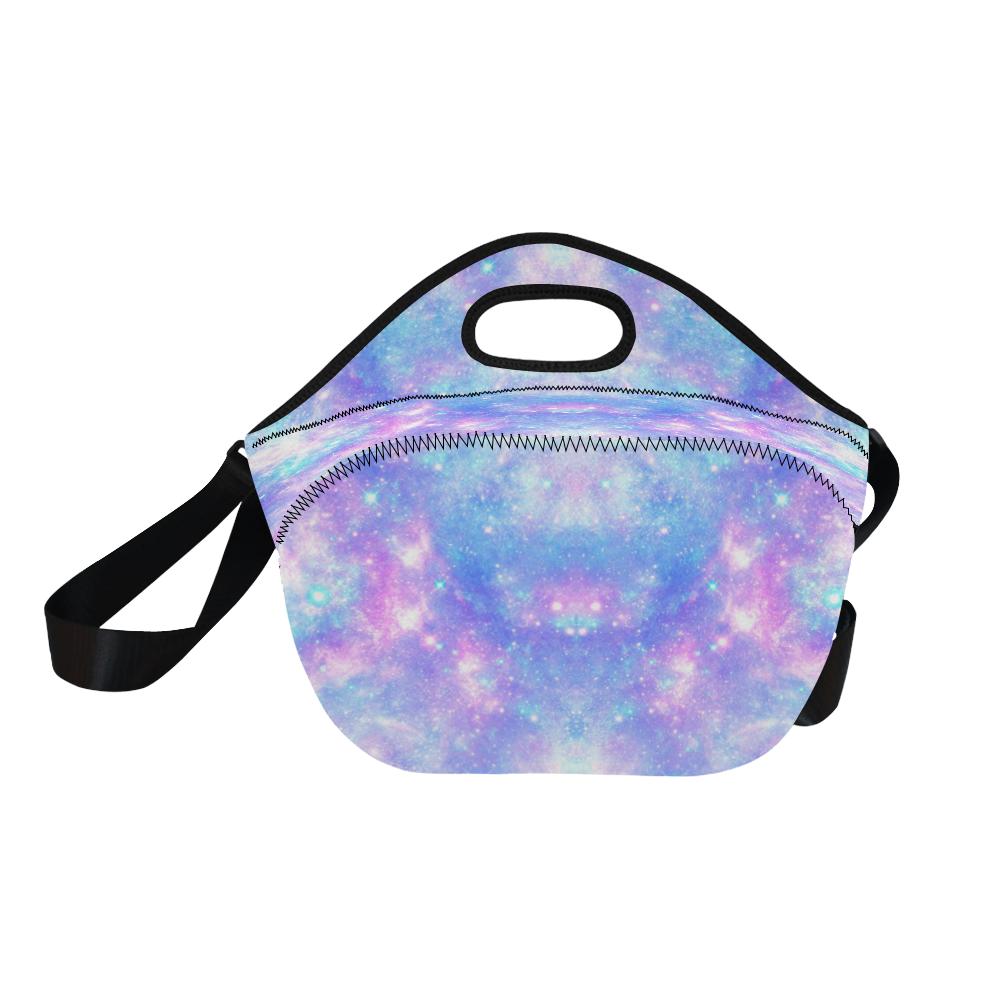 Galaxy Stardust Pastel Color Print Neoprene Lunch Bag (Model 1669)(Large)-JTAMIGO.COM