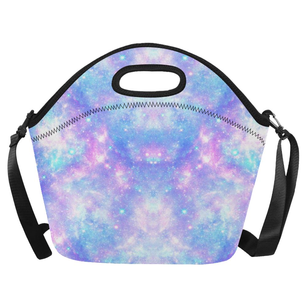 Galaxy Stardust Pastel Color Print Neoprene Lunch Bag (Model 1669)(Large)-JTAMIGO.COM