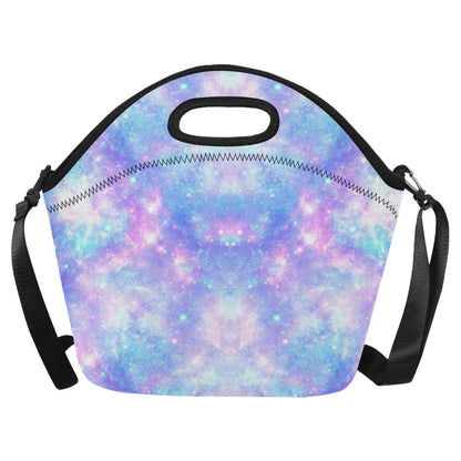 Galaxy Stardust Pastel Color Print Neoprene Lunch Bag (Model 1669)(Large)-JTAMIGO.COM