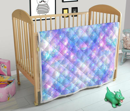 Galaxy Stardust Pastel Color Print Premium Quilt-JTAMIGO.COM
