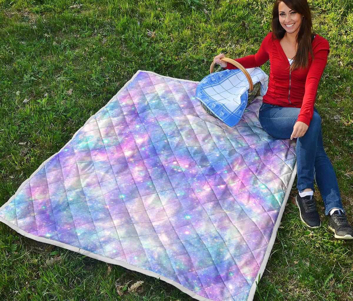 Galaxy Stardust Pastel Color Print Premium Quilt-JTAMIGO.COM
