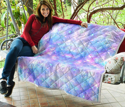Galaxy Stardust Pastel Color Print Premium Quilt-JTAMIGO.COM