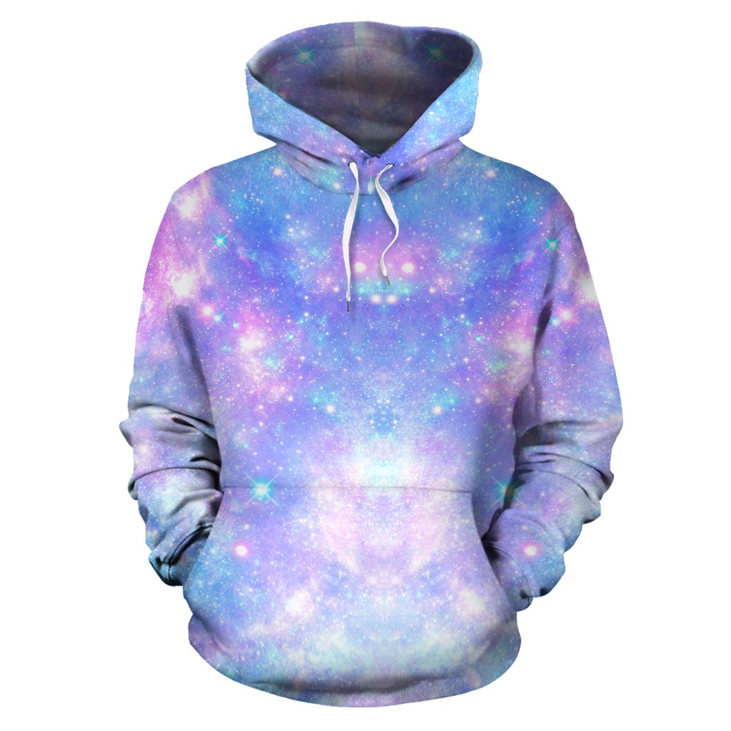 Galaxy Stardust Pastel Color Print Pullover Hoodie