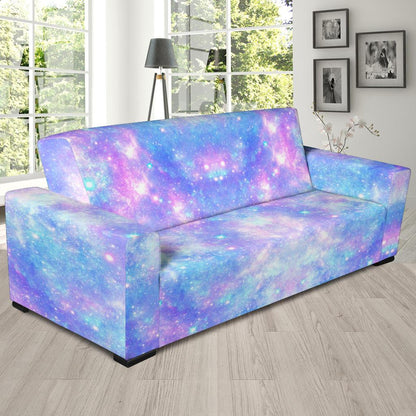 Galaxy Stardust Pastel Color Print Sofa Slipcover-JTAMIGO.COM