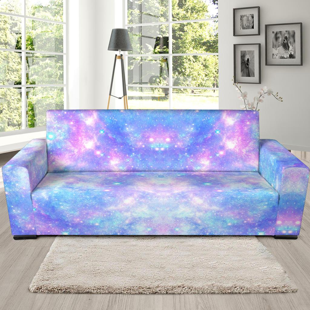 Galaxy Stardust Pastel Color Print Sofa Slipcover-JTAMIGO.COM
