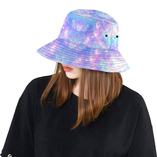 Galaxy Stardust Pastel Color Print Unisex Bucket Hat