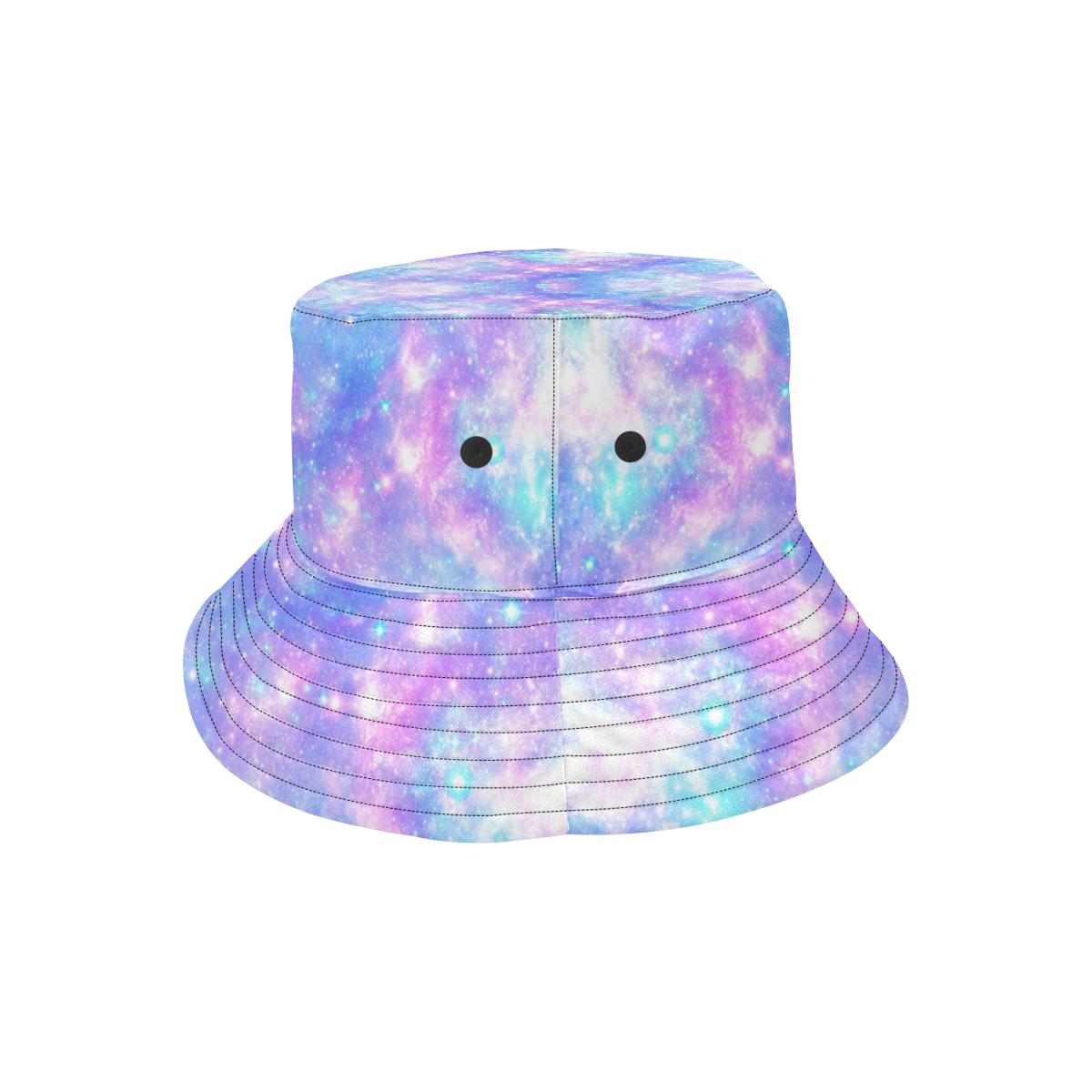Galaxy Stardust Pastel Color Print Unisex Bucket Hat