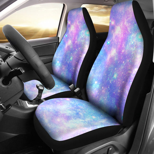 Galaxy Stardust Pastel Color Print Universal Fit Car Seat Covers
