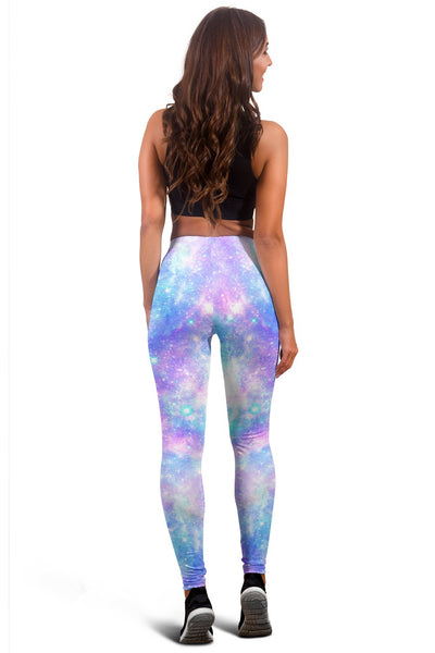 Galaxy Stardust Pastel Color Print Women Leggings