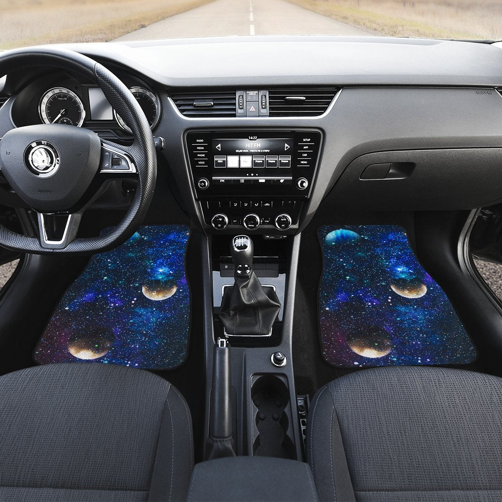 Galaxy Stardust Planet Space Print Car Floor Mats