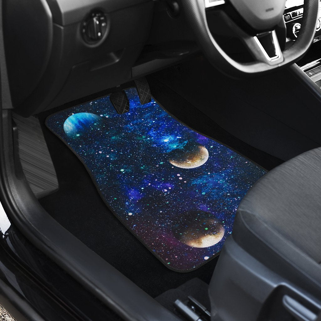 Galaxy Stardust Planet Space Print Car Floor Mats