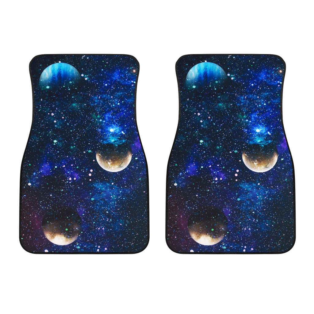 Galaxy Stardust Planet Space Print Car Floor Mats
